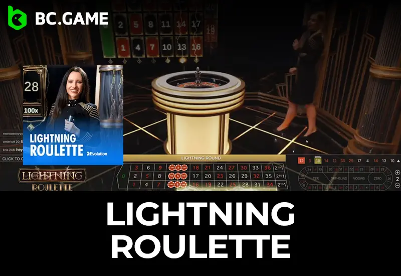 Lightning Roulette by Evolution Gaming at BC Game Brazil