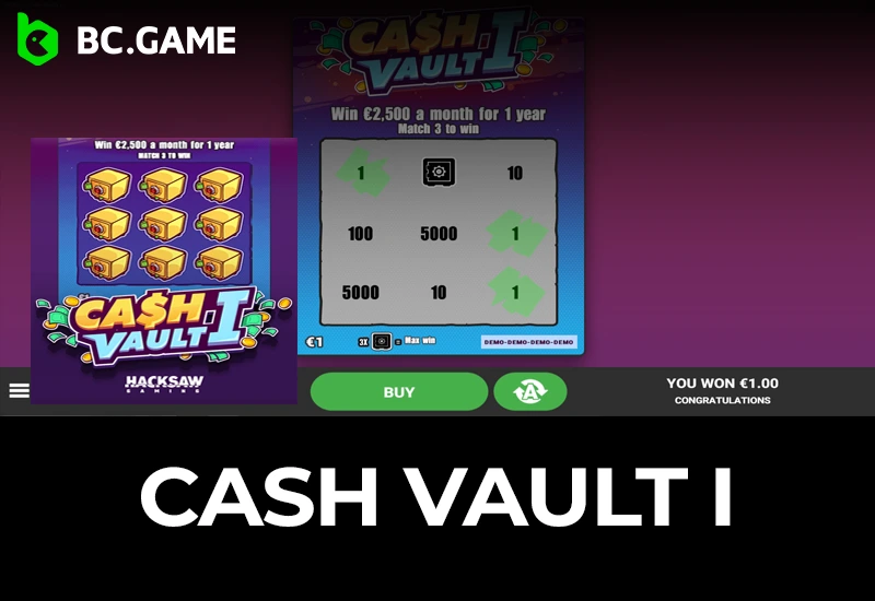 Cash Vault I Slot by Hacksaw Gaming Play, Win & Tips